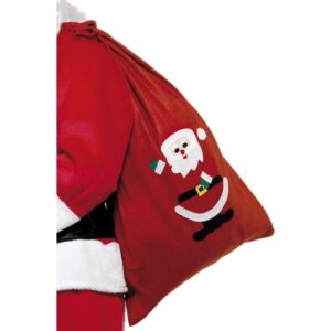 Fleece kerst cadeau zak