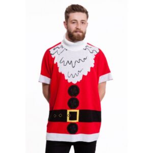 Kersttrui Kerstman heren poncho