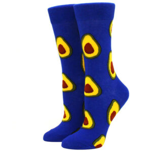 Printed Socks Avocado - blauw