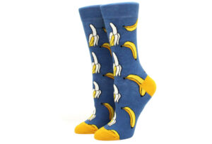 Printed Socks Banaan - blauw