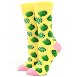 Printed Socks Limoen - geel