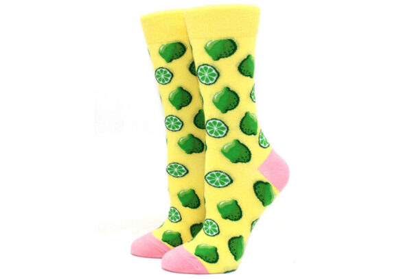 Printed Socks Limoen - geel