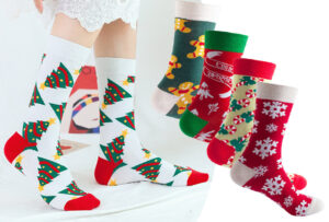 Dames en heren sokken voor kerst